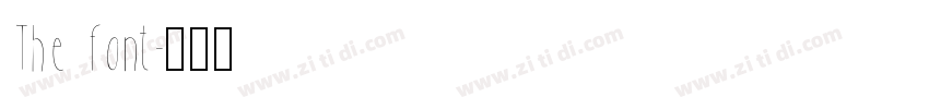 The font字体转换